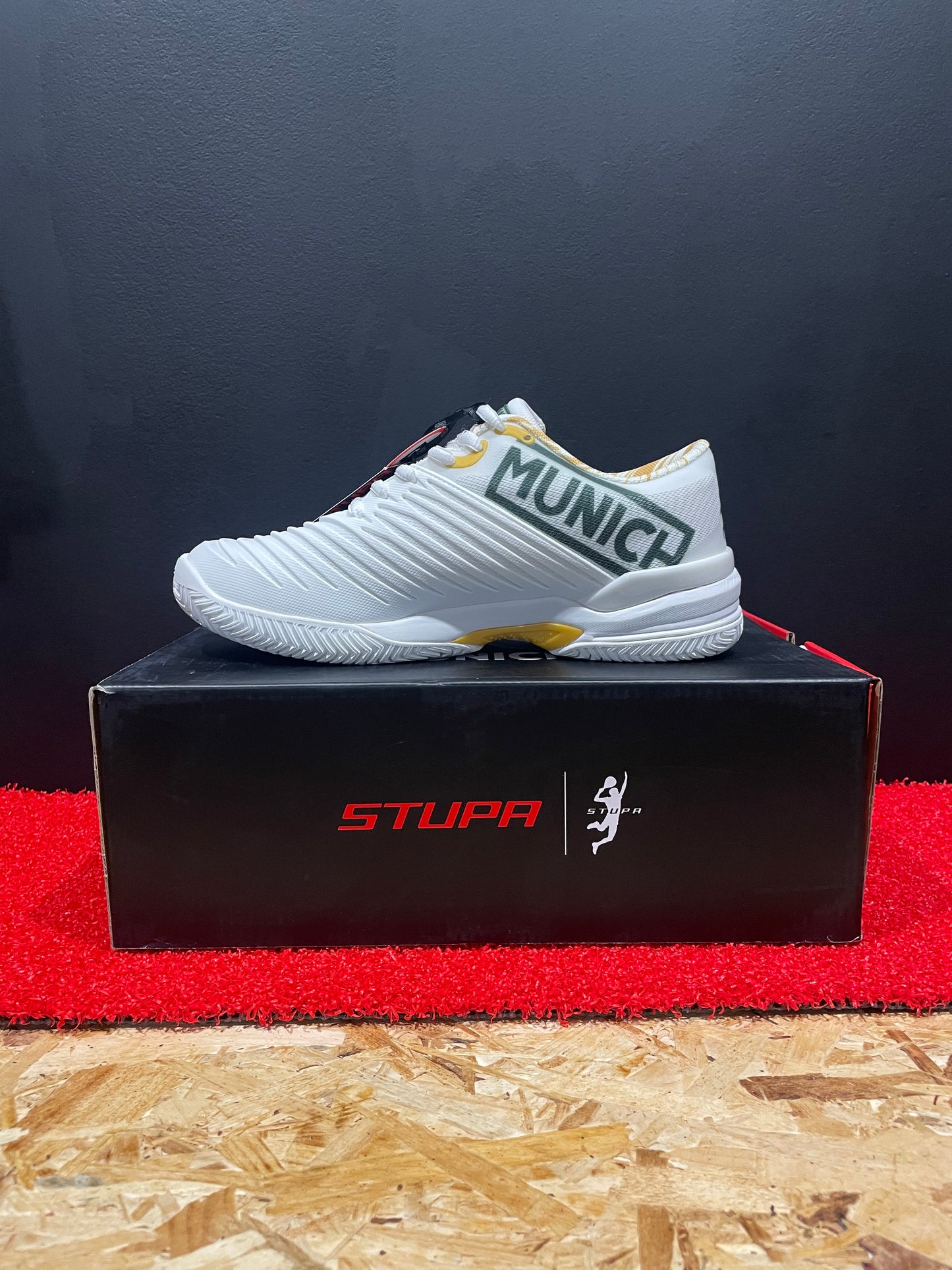 SCARPE MUNICH STUPA PADX 64 BIANCO/GIALLO