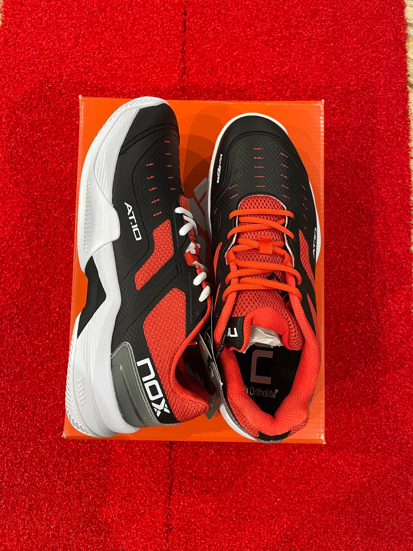 SCARPE NOX AT 10 NERO/ROSSO