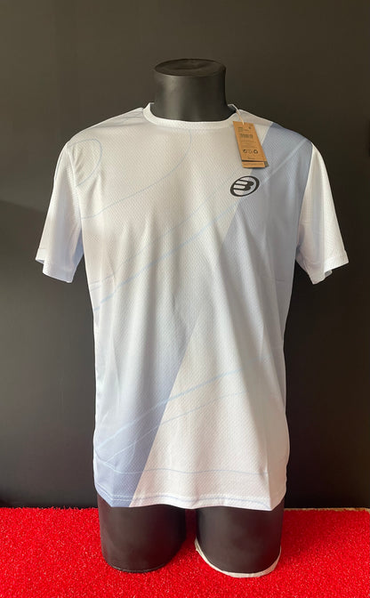 MAGLIETTA BULLPADEL BIANCA E AZZURRA