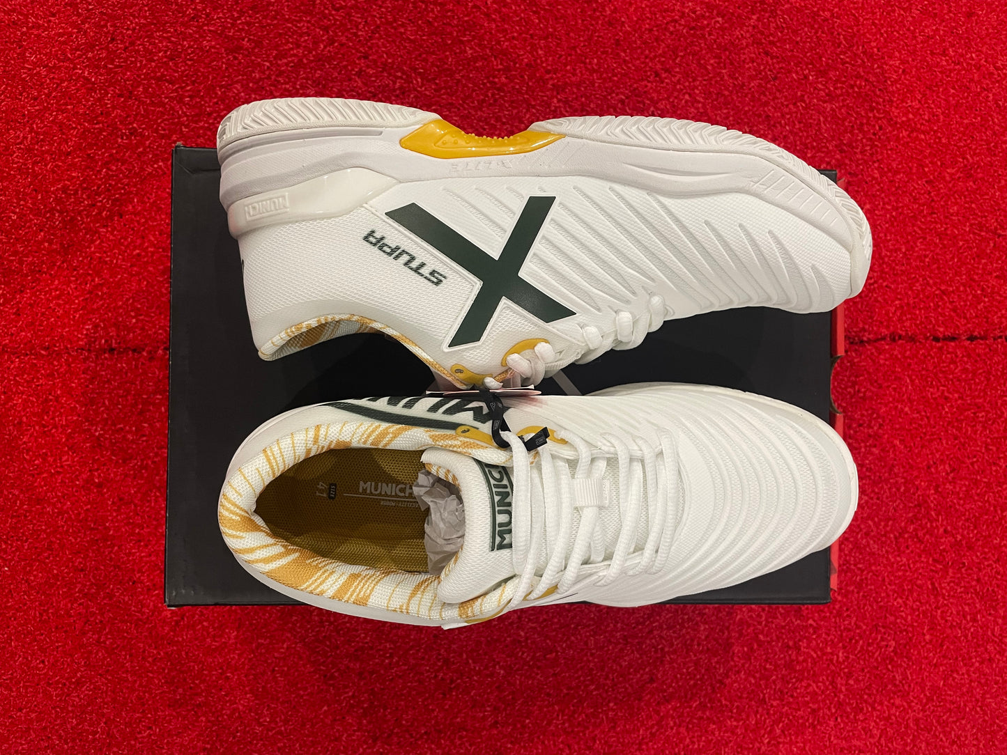SCARPE MUNICH STUPA PADX 64 BIANCO/GIALLO