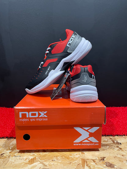 SCARPE NOX AT 10 NERO/ROSSO