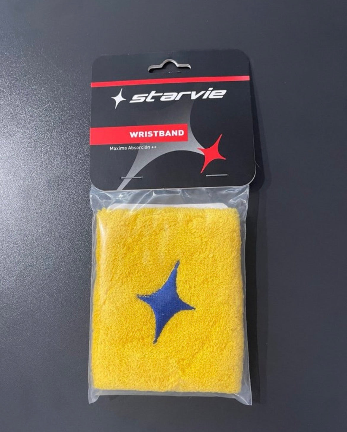 Polsino Starvie giallo logo blu