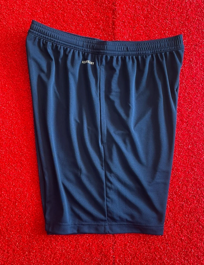 PANTALONCINI ADIDAS BLU LOGO BIANCO