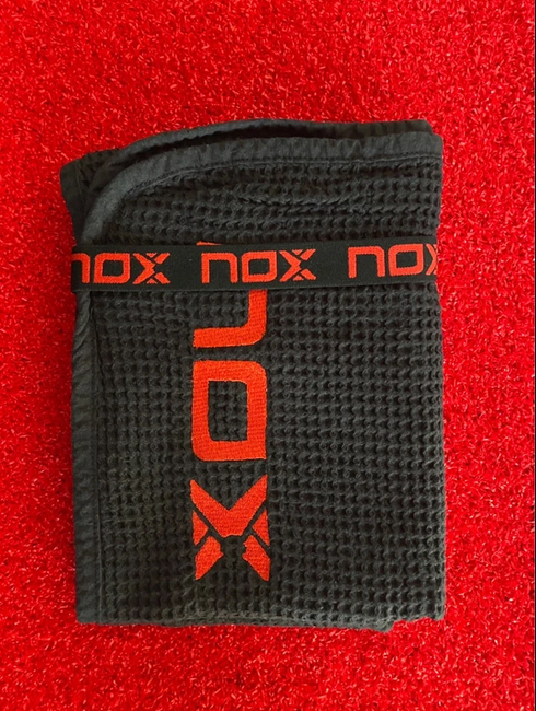 Asciugamano Nox Cotone Nero/Rosso