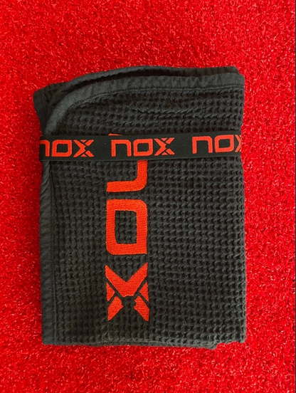 Asciugamano Nox Cotone Nero/Rosso