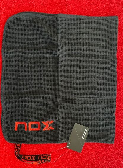 Asciugamano Nox Cotone Nero/Rosso