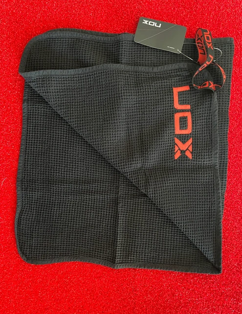 Asciugamano Nox Cotone Nero/Rosso