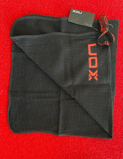Asciugamano Nox Cotone Nero/Rosso
