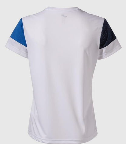 MAGLIA A MANICA CORTA DONNA JOMA BIANCO/ROYAL